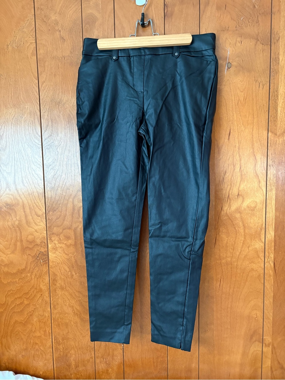 Maurices Black Faux Leather Slim Pants